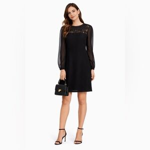 Ted Baker Black Dress with Intricate Neckline